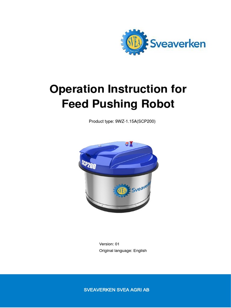Operation Instruction For Feed Pushing Robot | PDF | Robotics | Robot