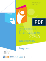 Foro Mundial Sobre La Educación 2015