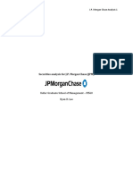 Securities Analysis For J.P. Morgan Chase (JPM) : Keller Graduate School of Management - FI560 Ryan D. Lee