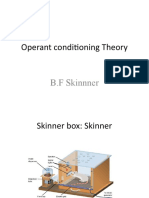 Operant Conditioning Theory: B.F Skinnner