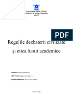 REFERAT Regulile Dezbaterii Civilizate Și Etica Lumii Academice