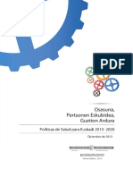 Tema 12. Plan de Salud. Políticas de Salud para Euskadi 2013-2020.