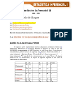 Unidad 3 Diseño de Bloques: Estadística Inferencial II