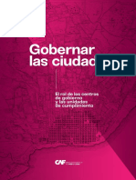 Gobernar Las Ciudades El Rol de Los Centros de Gobierno y Las Unidades de Cumplimiento