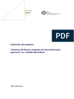 Evaluación Del Programa Violencia de Género, Programa de Intervención para Agresores en Medidas Alternativas (NIPO 126-12-001-7)