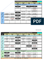 Date Sheet Spring 2011