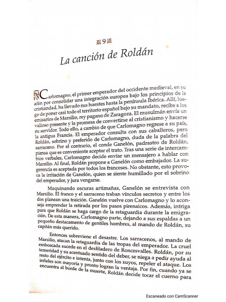 La Canción de Roldán | PDF