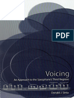 Saxophone - VOICING PDF - Donald J. Sinta
