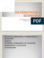 Matematicas y Economia