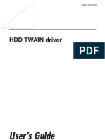 User's Guide: HDD TWAIN Driver