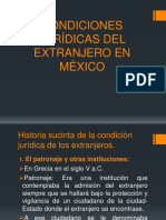 Condiciones Jurídicas Del Extranjero en México1