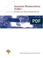 Las Instituciones Democraticas en El Salvador Valoracion de Rendimientos y Plan de Fortalecimiento