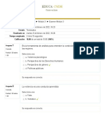 Derechos Humanos y Violencia Examen Módulo 3