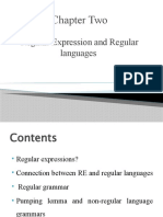 Chapter Two: Regular Expression and Regular Languages