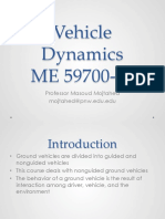 Introduction To Vehicle Dynamics