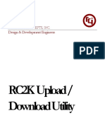 RC2K Upload / Download Utility: Design & Development Engineers
