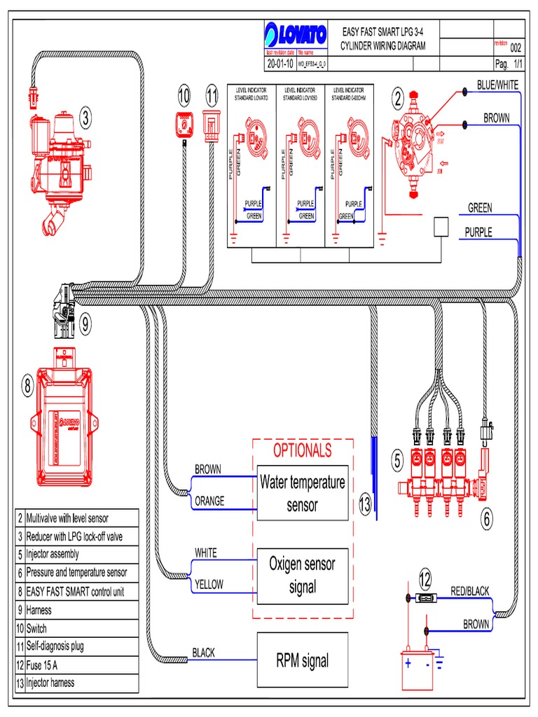 3-4 Cyl LPG Wiring Diagram SMART Rev1 | PDF