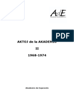 Oficiala Aldono 8 Aktoj II 1968-1974