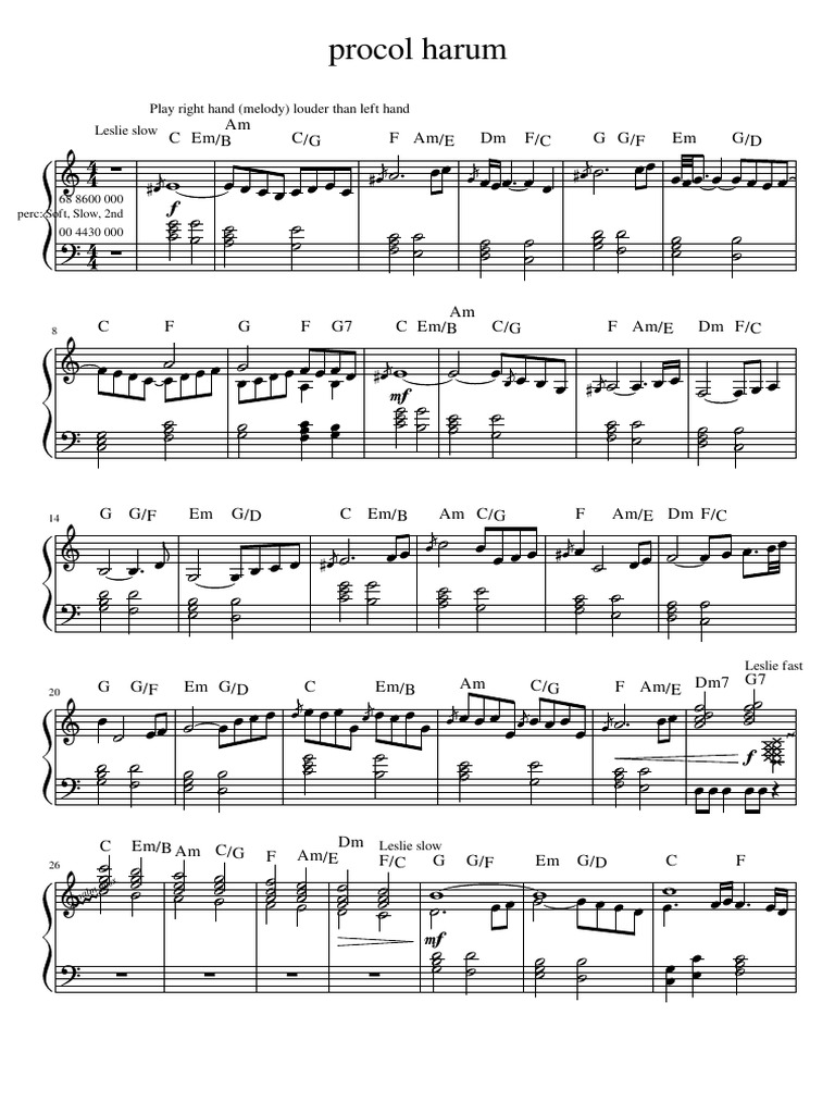 Procol Harum Whiter Shade of Pale | PDF | Songs Written | Rock Music