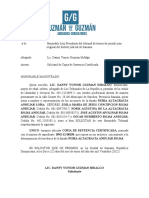 INSTANCIA SOLICITUD DE CERTIFICACION DE SENTENCIA Familia Rojas