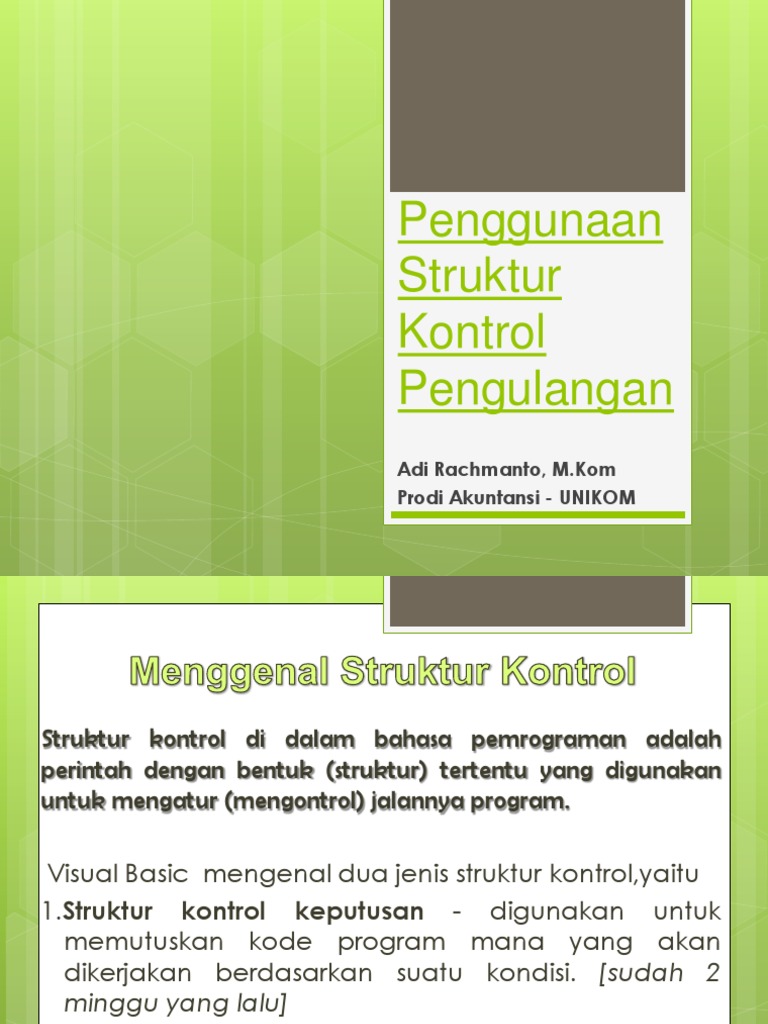 Struktur Kontrol Pengulangan dalam Pemrograman | PDF | Komputer