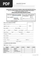 HEART/NSTA Trust Admission Application | PDF | Http Cookie | World Wide Web