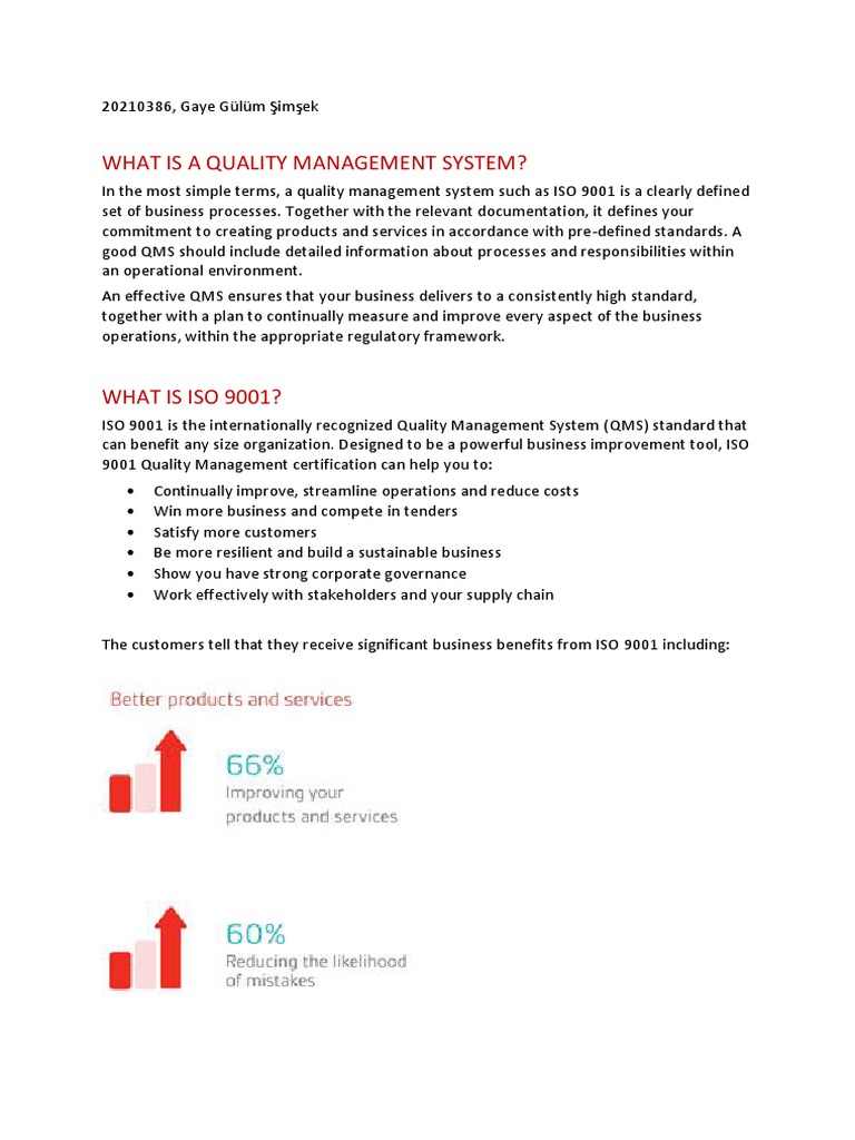 Understanding ISO 9001 QMS Standards | PDF | Iso 9000 | Quality Management