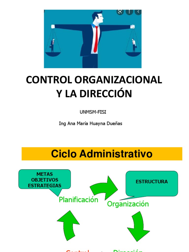 Control Organizacional y Dirección | PDF | Planificación | Business