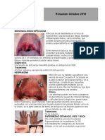 Resumen Octubre 2019: Enfermedades Bucales