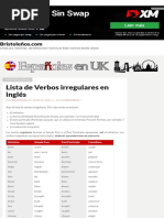 Lista de Verbos Irregulares en Inglés - Bristoleñ