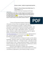 Terapia Comportamental para Autismo Análise Do Comportamento Aplicada