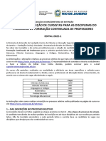 Processo seletivo para cursos gratuitos de formação continuada de professores