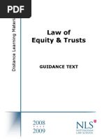 Download NTU_Equity  Trusts Law Guidance Text 2008-2009 by Apollyon SN55774990 doc pdf