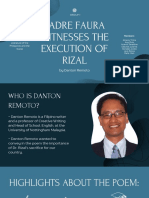 Padre Faura Witnesses The Execution of Rizal: by Danton Remoto