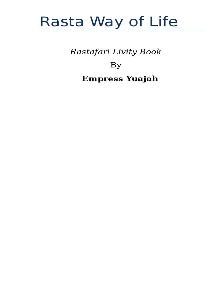 Rasta Way of Life | PDF | Shabbat | Prayer