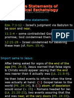 Time Statements of Biblical Eschatology