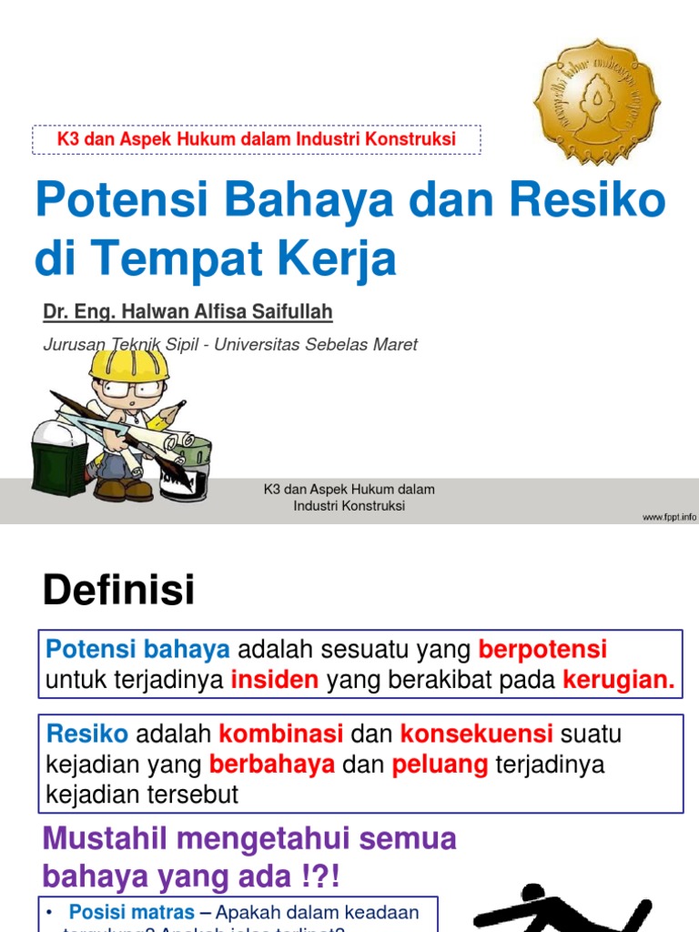 Potensi Bahaya Dan Resiko Di Tempat Kerja Pdf