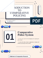 TO Comparative Policing: By: Kristine Logan M. 1styr/BSCRIM