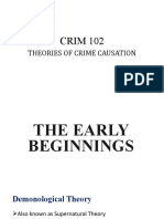 CRIM 102: Theories of Crime Causation