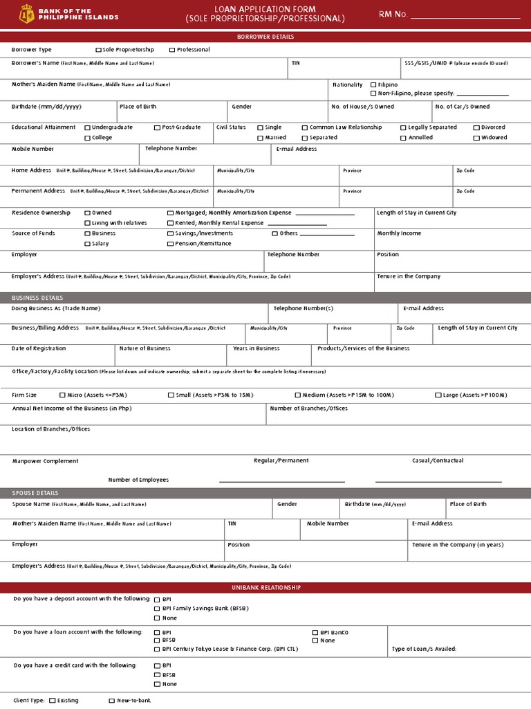 Loan Application Form for Businesses | PDF | Surety | Banks