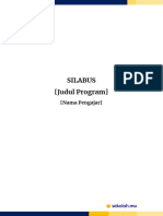 Salinan Dari Template Silabus - Judul Program - Nama Pengajar