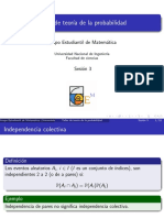 Taller de teoría de la probabilidad. Clase 3