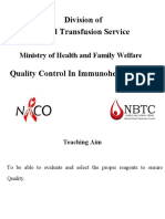 Division of Blood Transfusion Service: Ministry of Health and Family Welfare