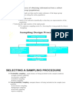 Selecting A Sampling Procedure: (Sample) of A Larger Group (Population)