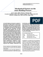 Effects of Mechanical Factors On The Fracture Healing Process