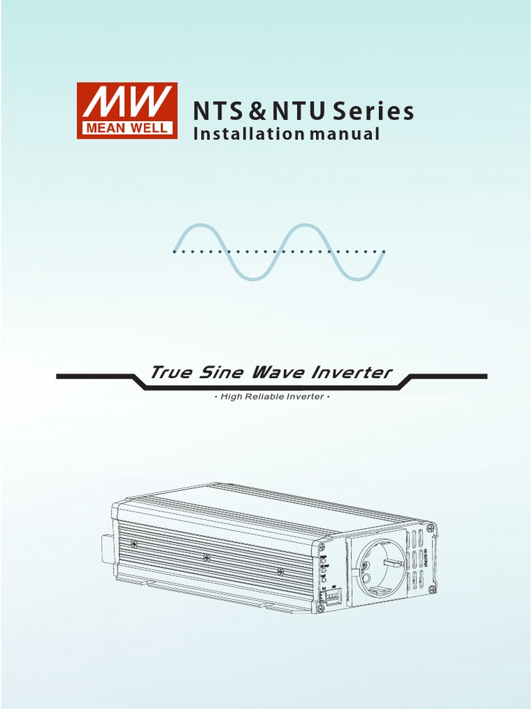 NTS & NTU Series Inverter Manual | PDF | Power Inverter | Alternating ...