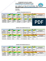 Jadwal Palajaran Persesi KLS 5