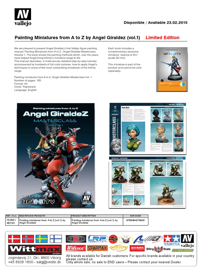 Painting Miniatures From A To Z by Angel Giraldez (Vol.1) Limited