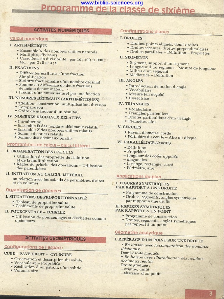 Livre Ciam 6ème (Biblio-Sciences - Org) | PDF