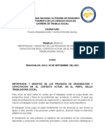 "Importancia y Desafíos de Los Procesos de Organización y Capacitación